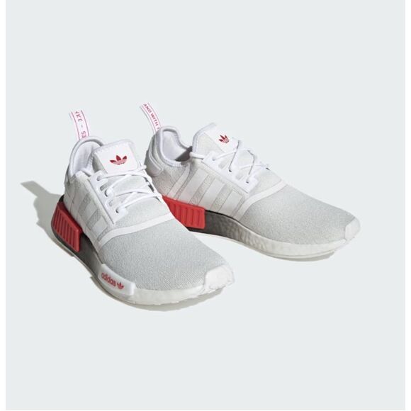 adidas NMD R1 IF4892 White Red Black Men\'s  Size 8.5 Women\'s 9.5